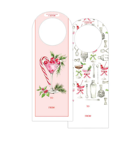 Peppermint Martini Wine Tags