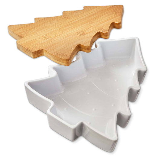 Christmas Tree Baker with Lid & Trivet