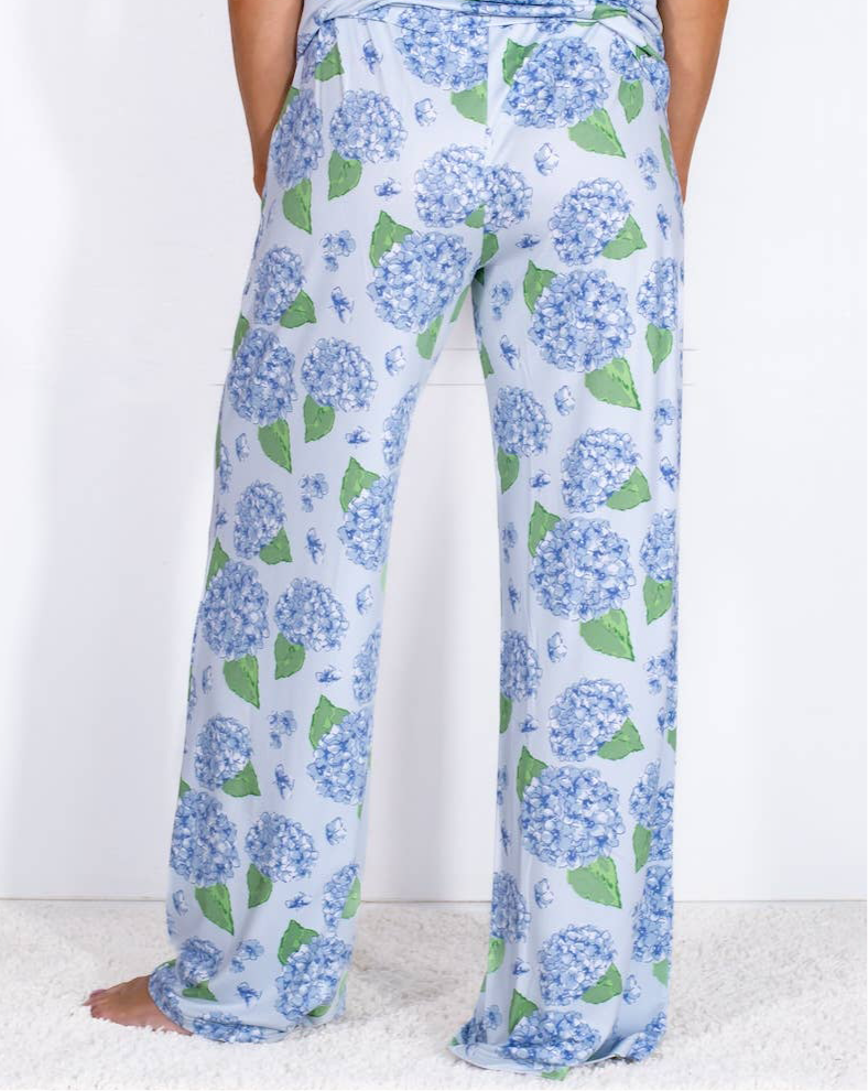 Pants & Tee Hydrangea Pajama Set