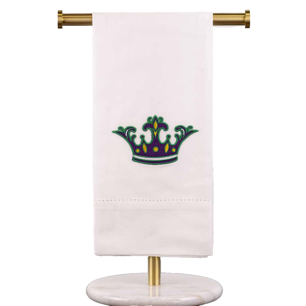Margaret Crown Hemstitch Tea Towel