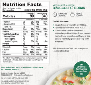 Frontier Soups Virginia Blue Ridge Broccoli Cheddar Soup Mix