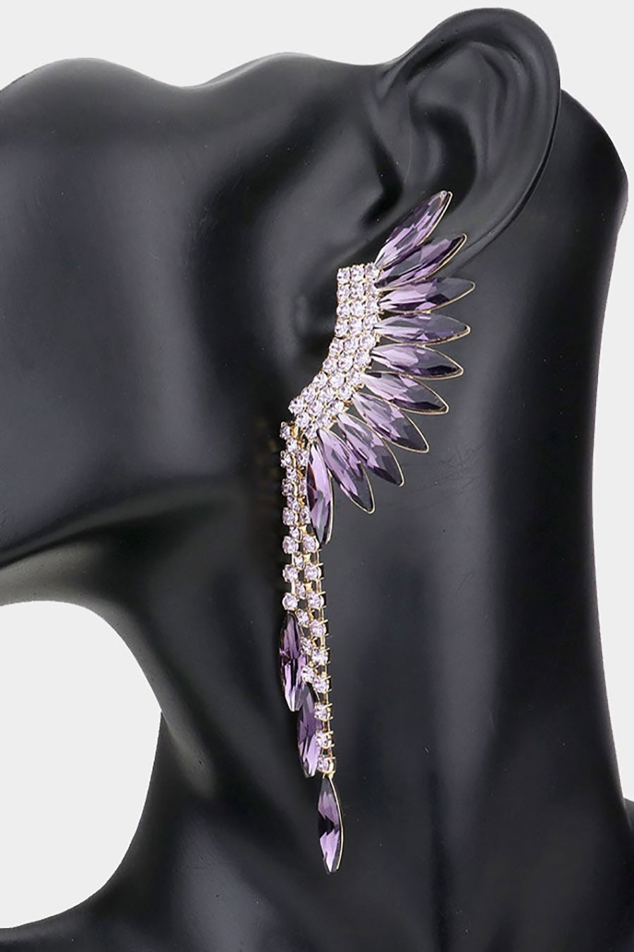 Angel Wing Dangle Evening Earring