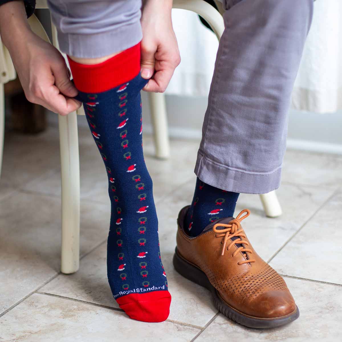 Men's Jolly Wreath Socks