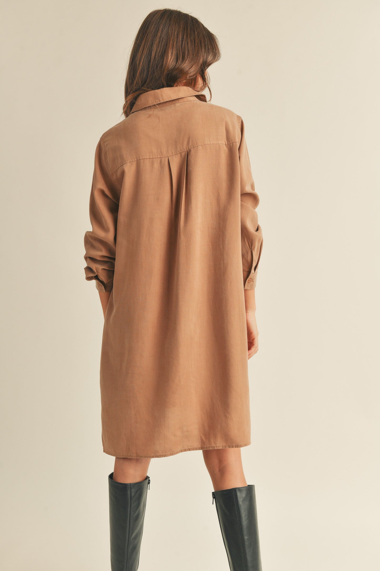 Tencel Fabric Shirt Dress
