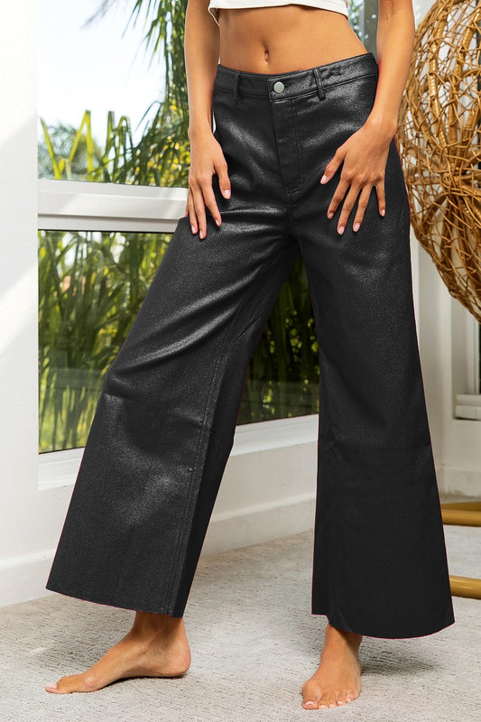 BiBi Holiday Metallic Wide Leg Pants