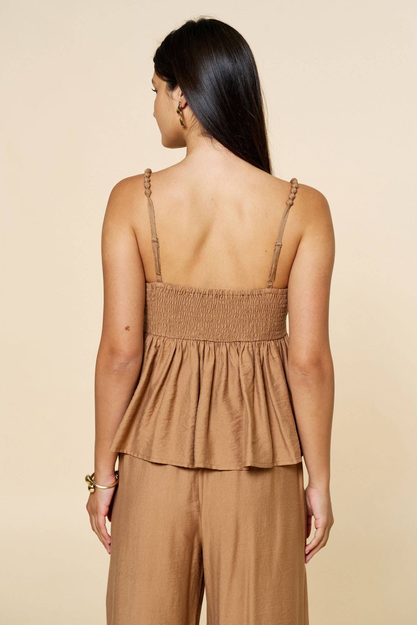 Fit & Flare Peplum Top & Pant Set