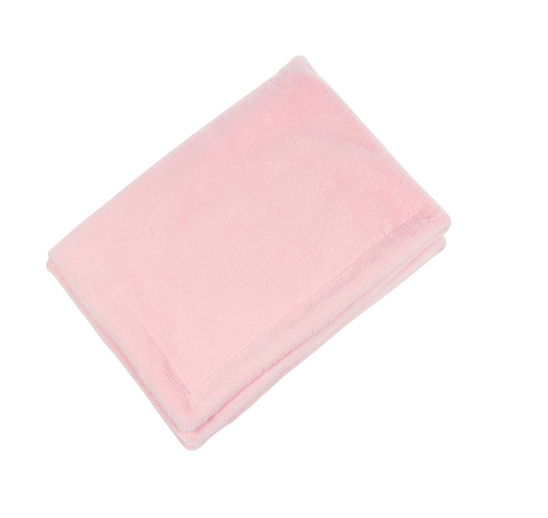 Maison Chic Light Pink Fur Blanket