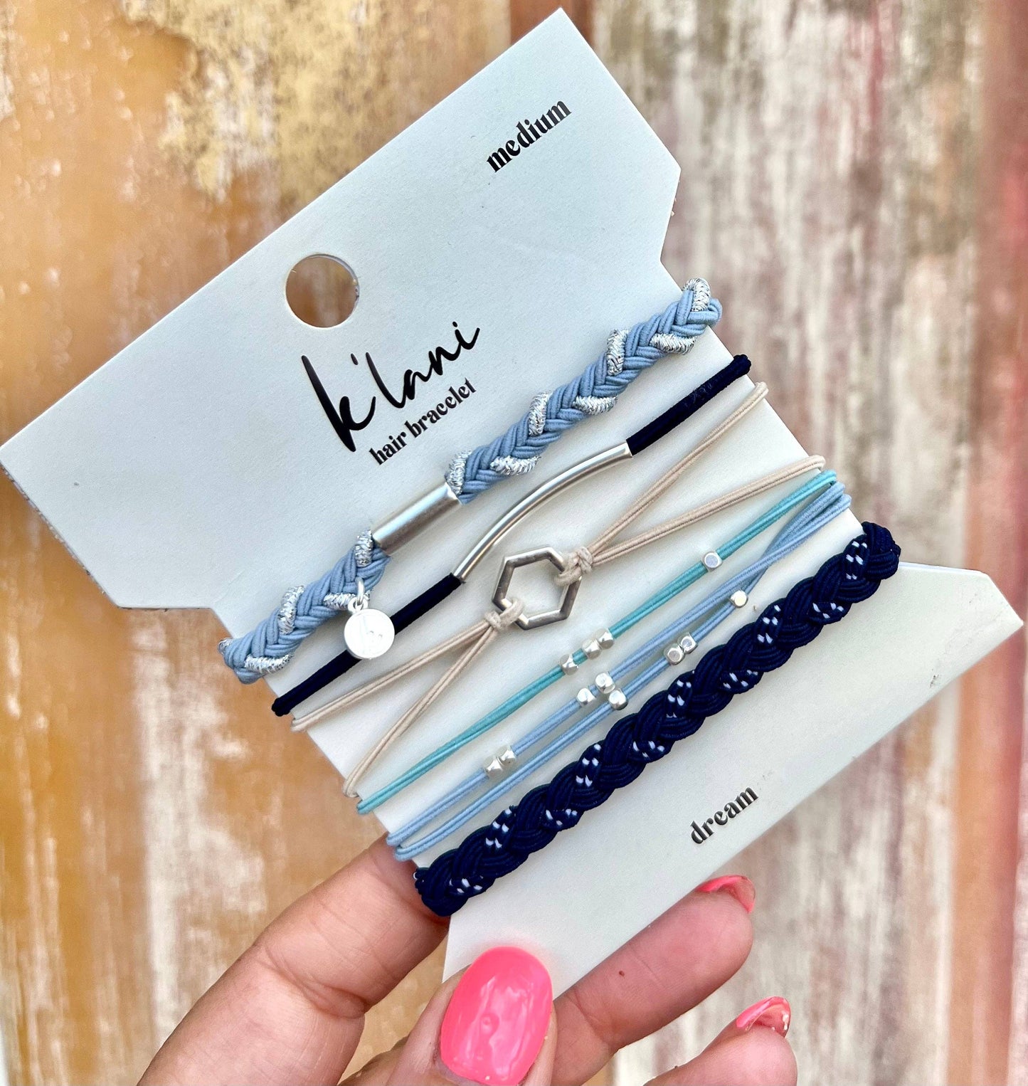 K'lani Medium Hair Tie Bracelets - Dream