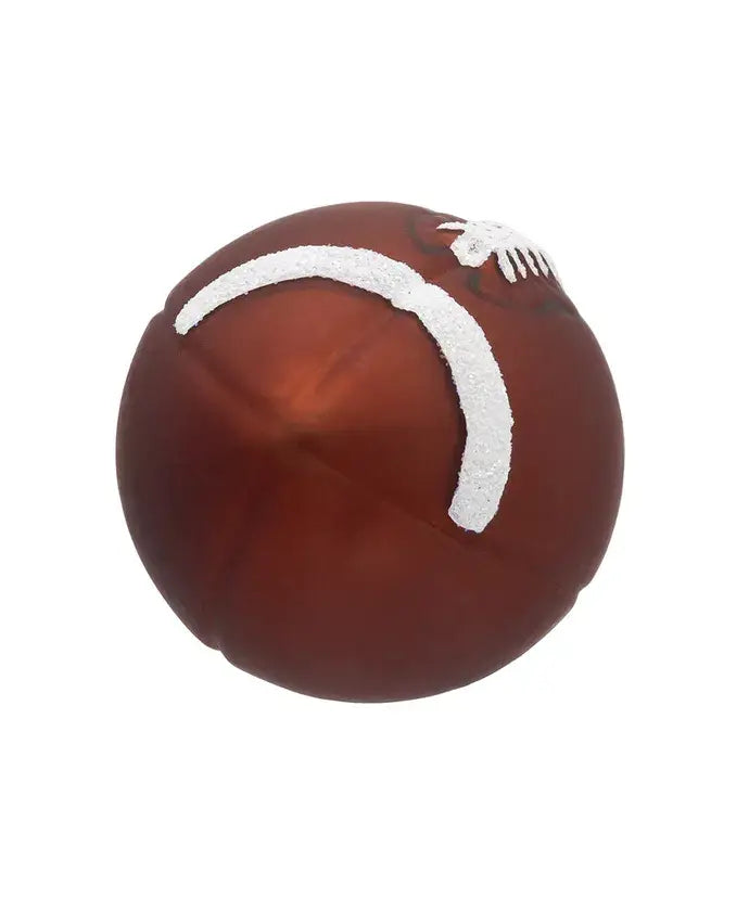 Noble Gems Football W/Santa Hat Ornament