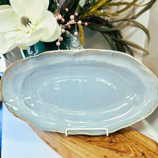 Etta B Long Oval Dish-Wisteria