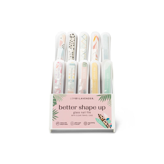 Lemon Lavender Better Shape Up Glass Nail File