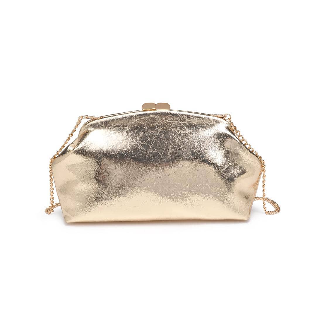 Camille Clutch Handbag: Gold