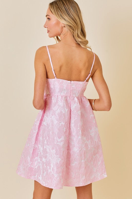 Jacquard Babydoll Dress