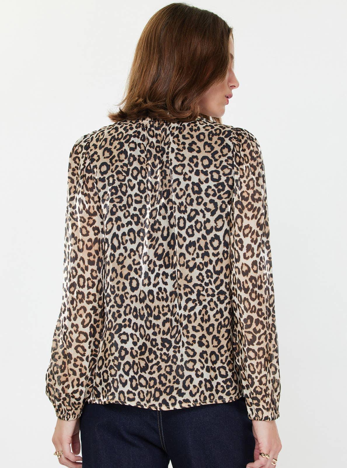 Leopard Print Long Sleeve Top