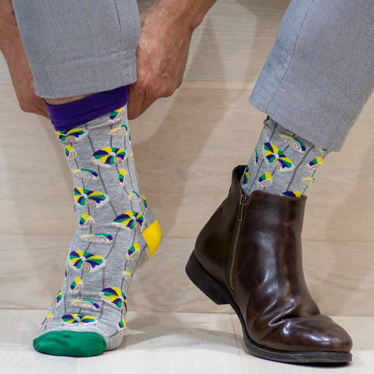 Men's "Here for the King Cake" Socks