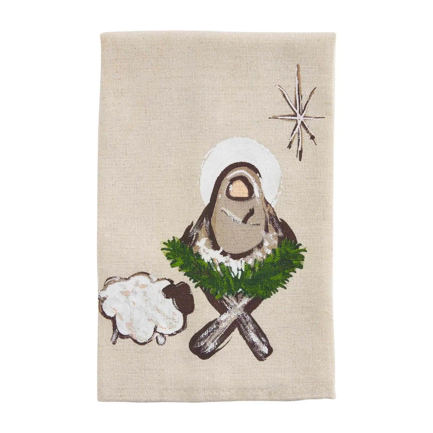 Jesus Painted Tea Towel