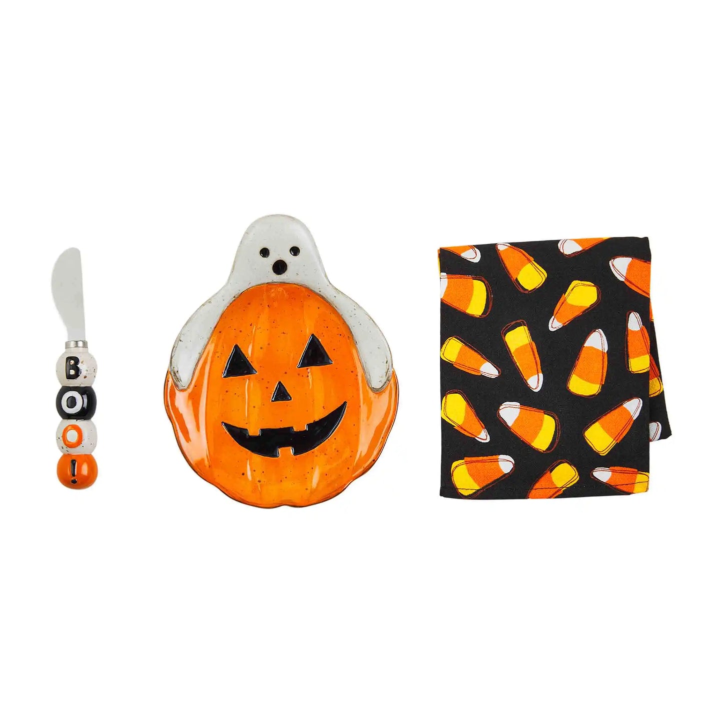 Pumpkin Halloween Plate Set