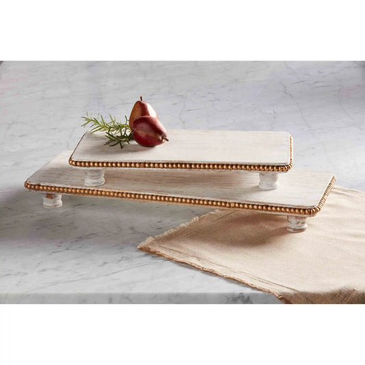 Gold Beaded Riser Serving Boards