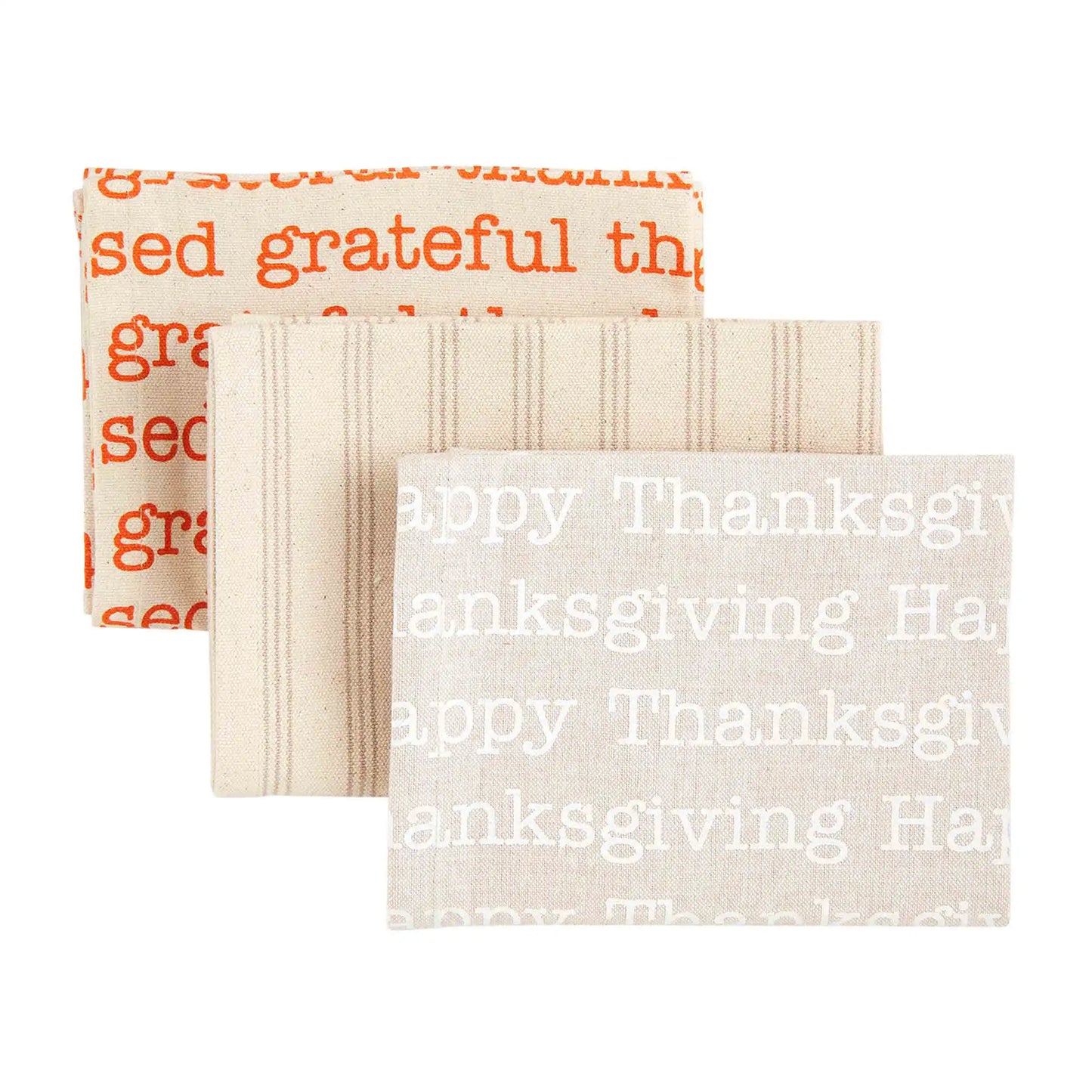 "Thankful" Pumpkin Towel Set