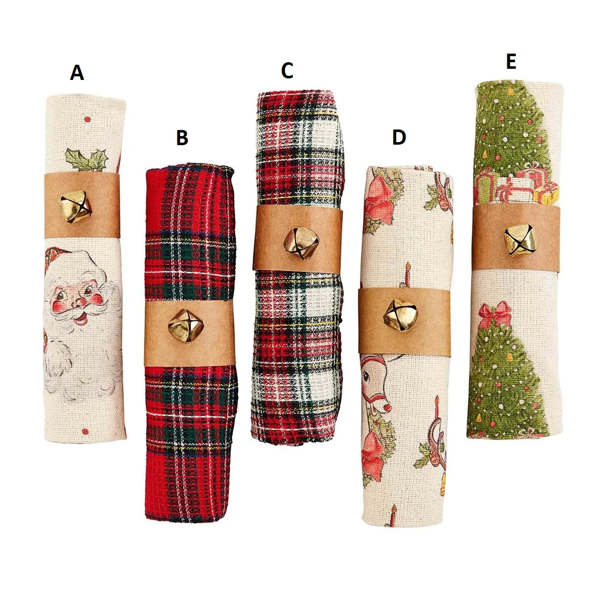 Jingle Bell Wrapped Towels