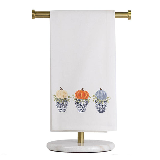 Fallview Pumpkin Topiary Hand Towel