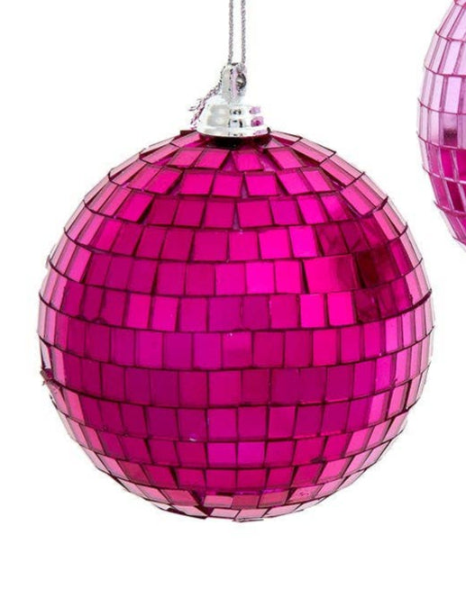 Pink Disco Ball Ornament