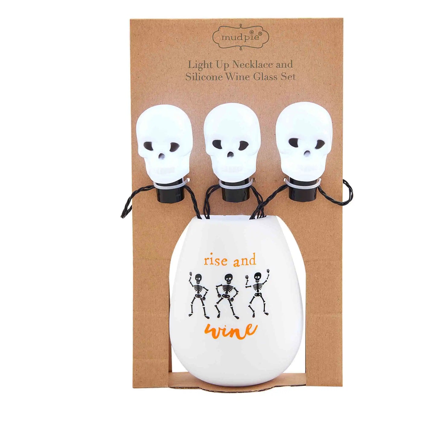 Rise and Wine Glass & Necklace Set