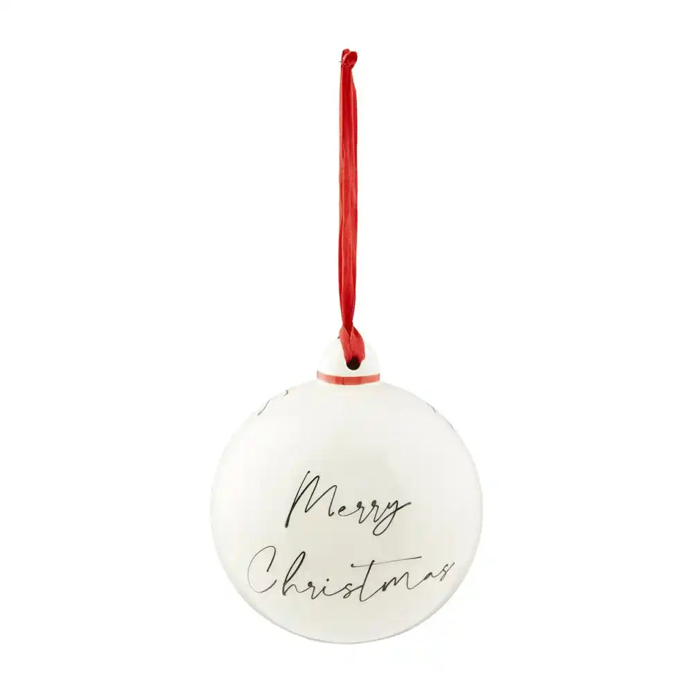 Reindeer Cermaic Ball Ornament