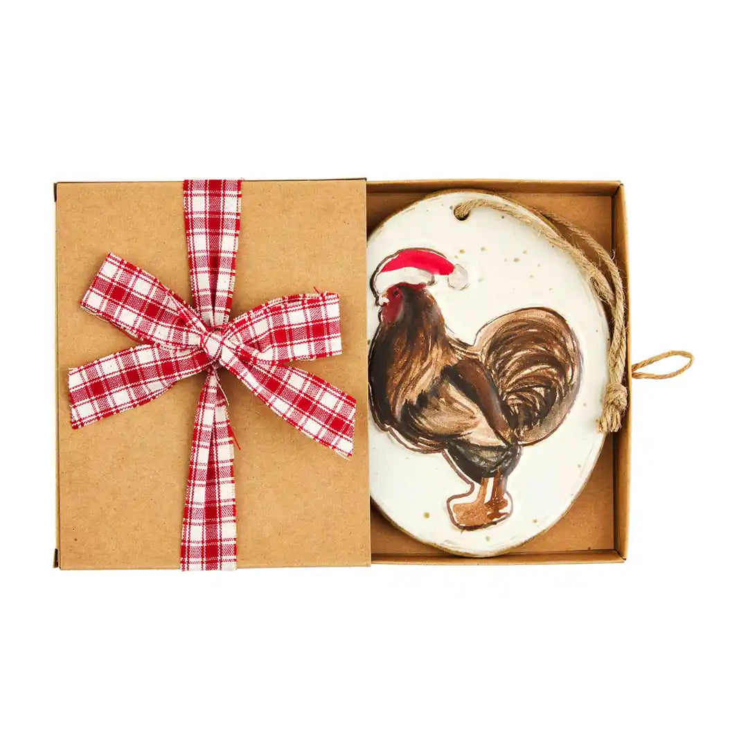 Chicken Stoneware Ornament