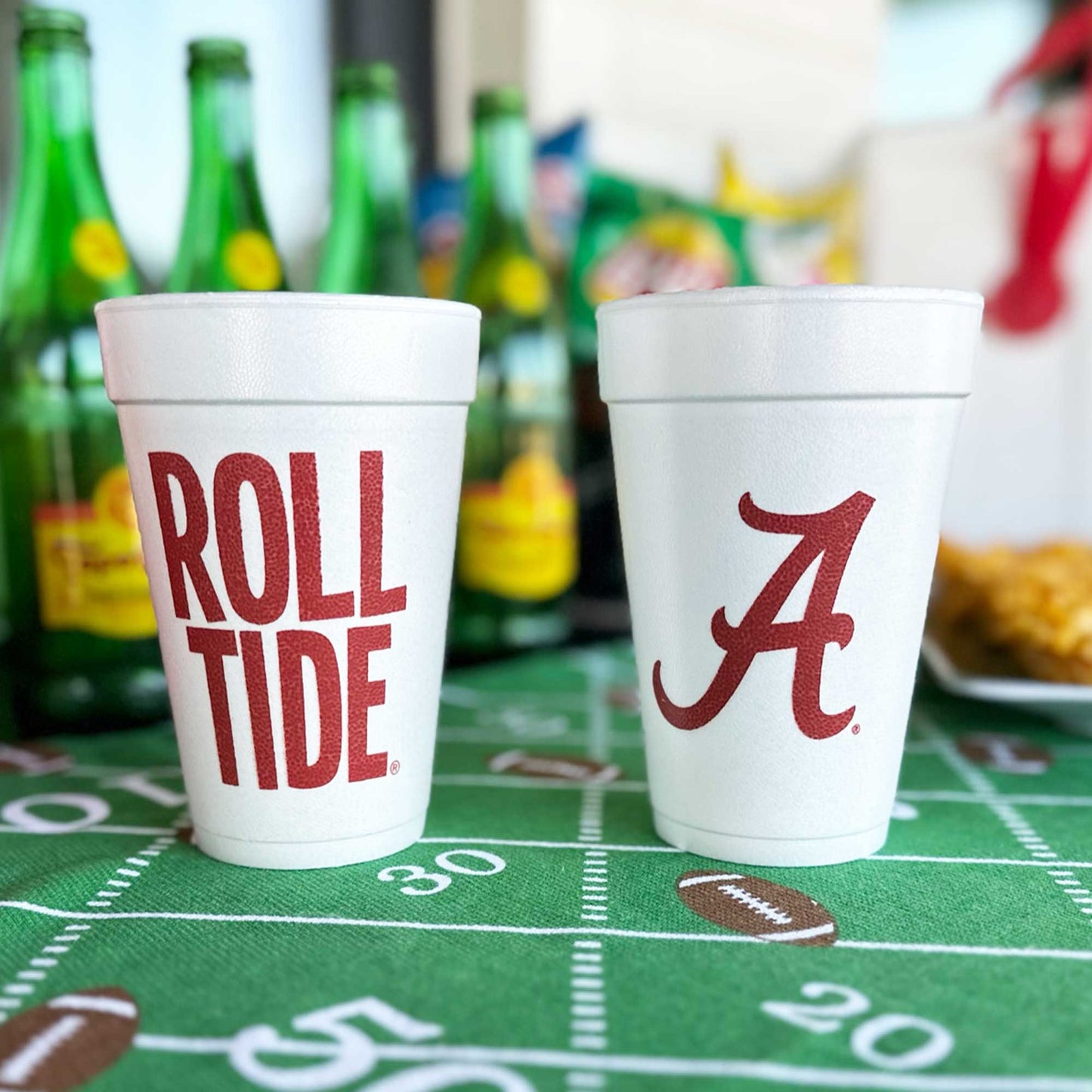 Set of 10 Foam Cups - University of Alabama