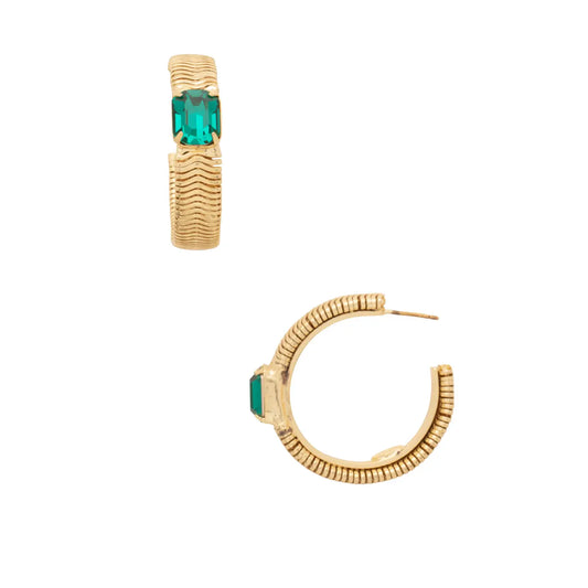 Sorrelli Sadie Hoop Earrings - Berry Crush