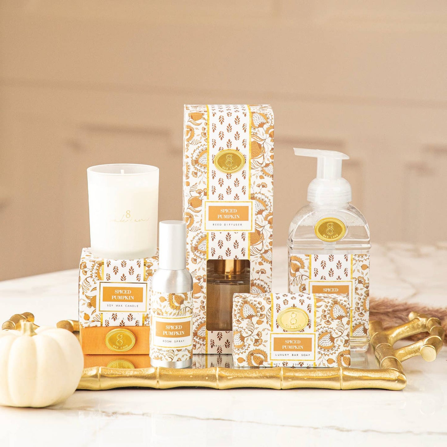 Spiced Pumpkin Soy Wax Candle, 5.6 oz Boxed
