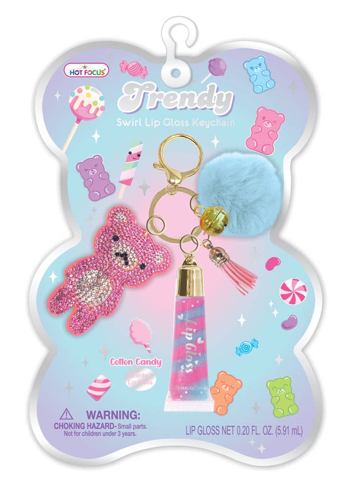 Gummy Bear Keychain w/Lip Gloss
