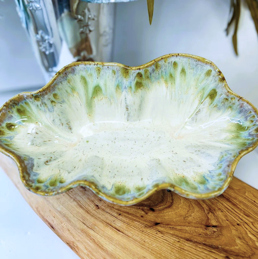 Etta B Flutter Dish-Botanical
