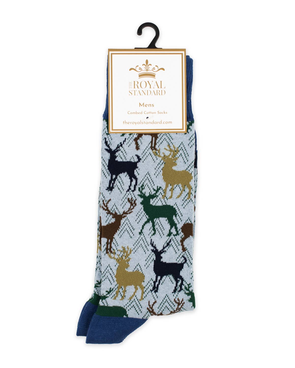 Navy Stag Socks