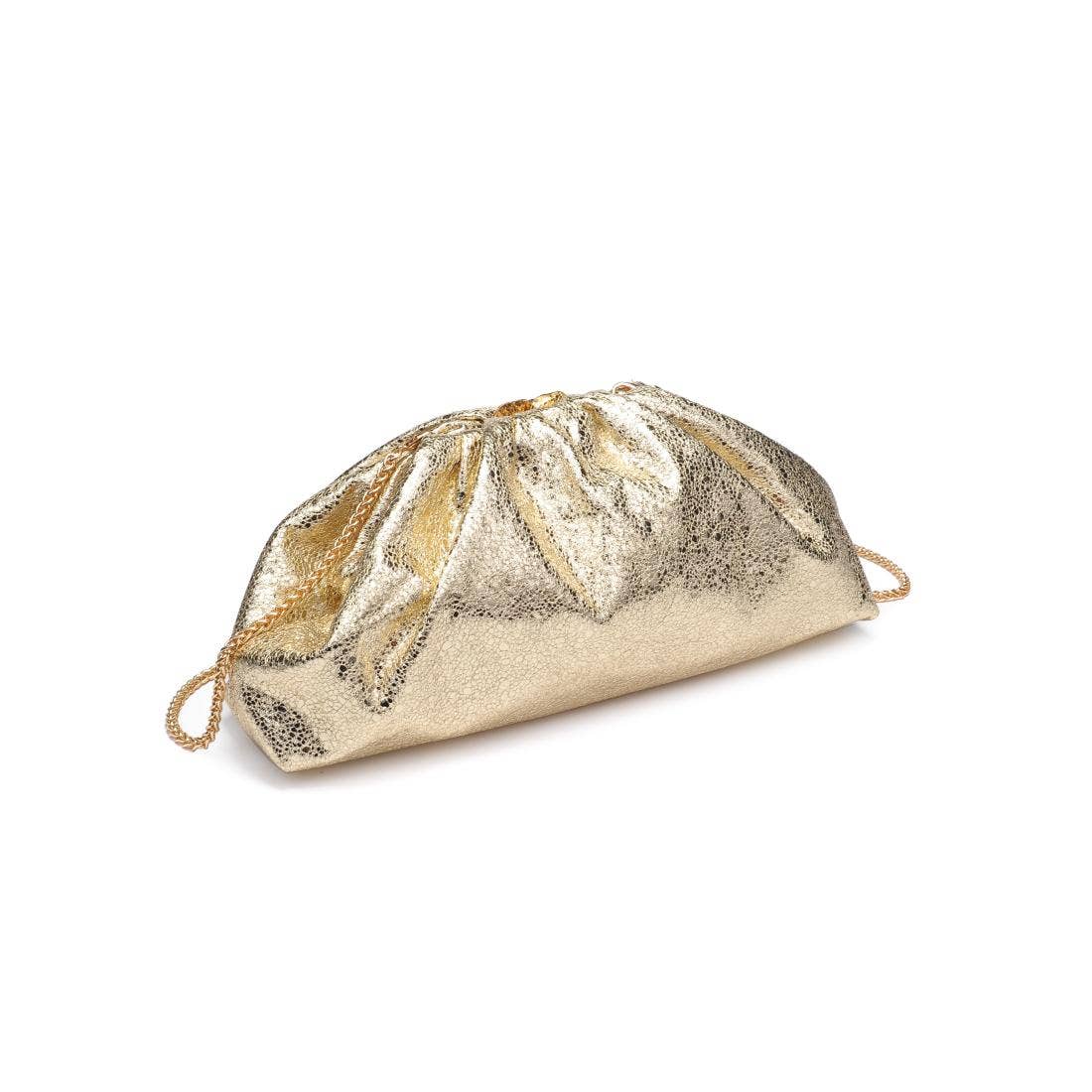 Elegance in Motion Crossbody Handbag: Gold