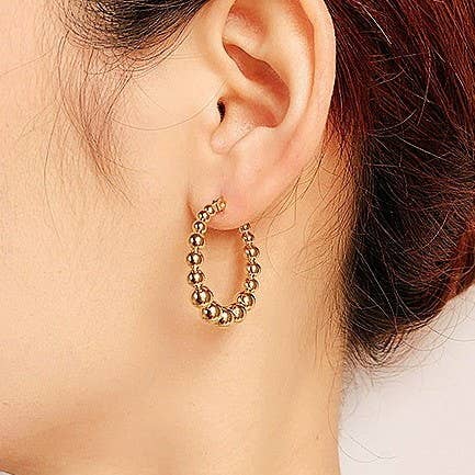 Bubble Luxe Huggie Hoops