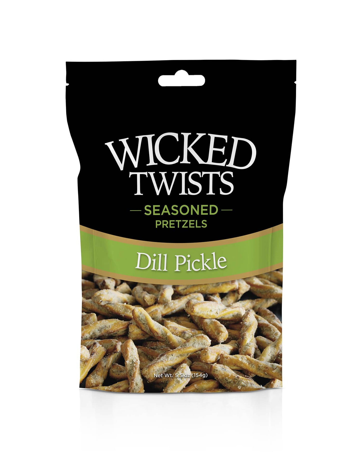 Wicked Twist Dill Pickle Seasoned Pretzels