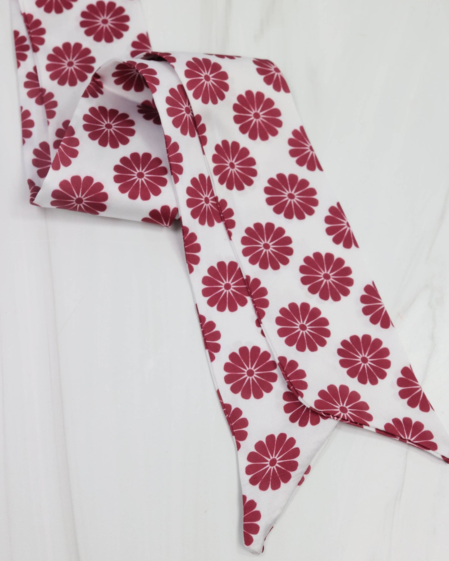 Serafina Floral Scarf- Maroon