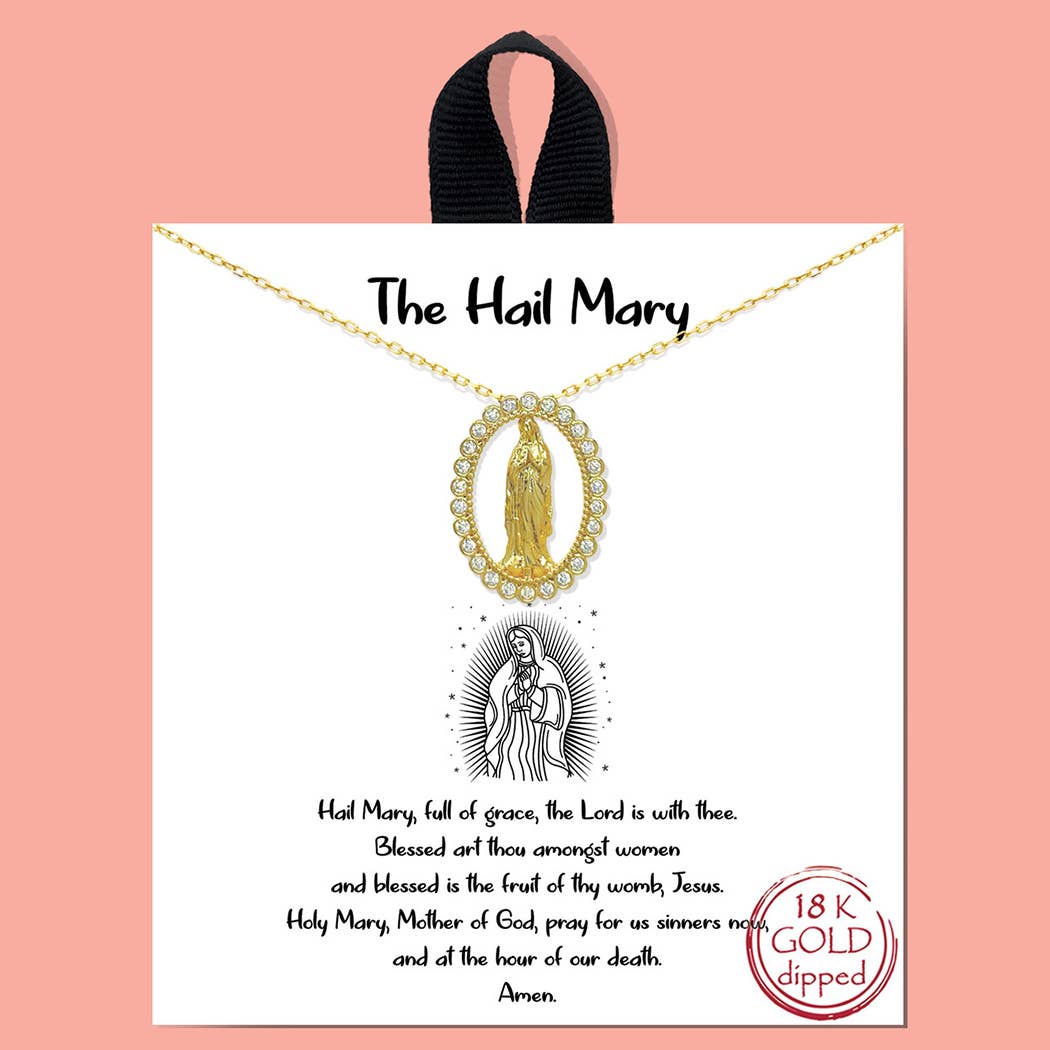 'The Hail Mary' Charm Necklace