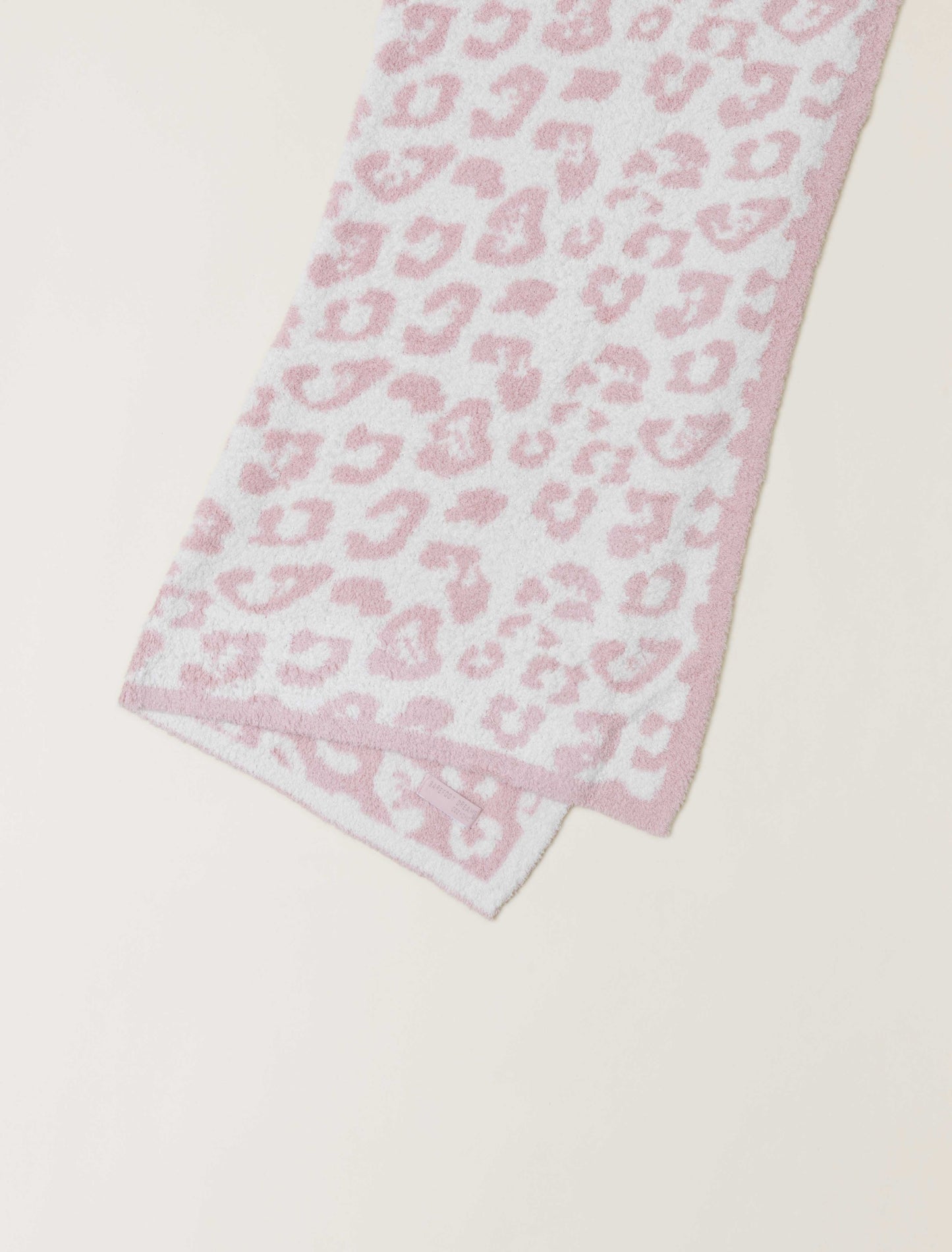 Barefoot Dreams CozyChic Barefoot In The Wild Baby Blanket-Pink/Cream