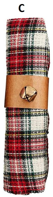 Jingle Bell Wrapped Towels