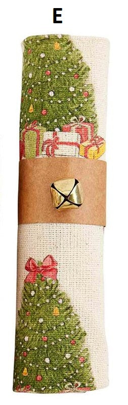 Jingle Bell Wrapped Towels