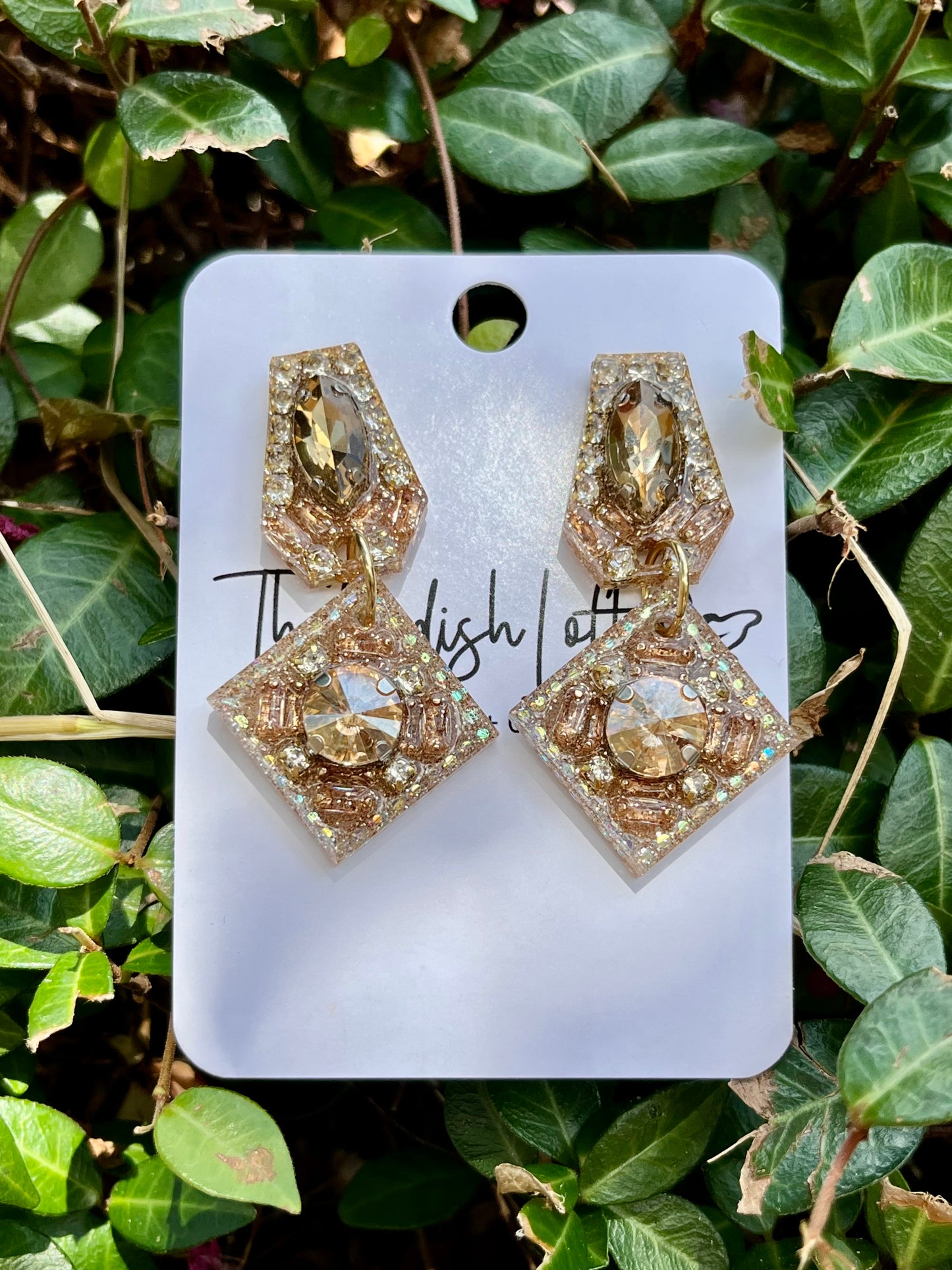 Final Sale Geometric Dangle Statement Earrings