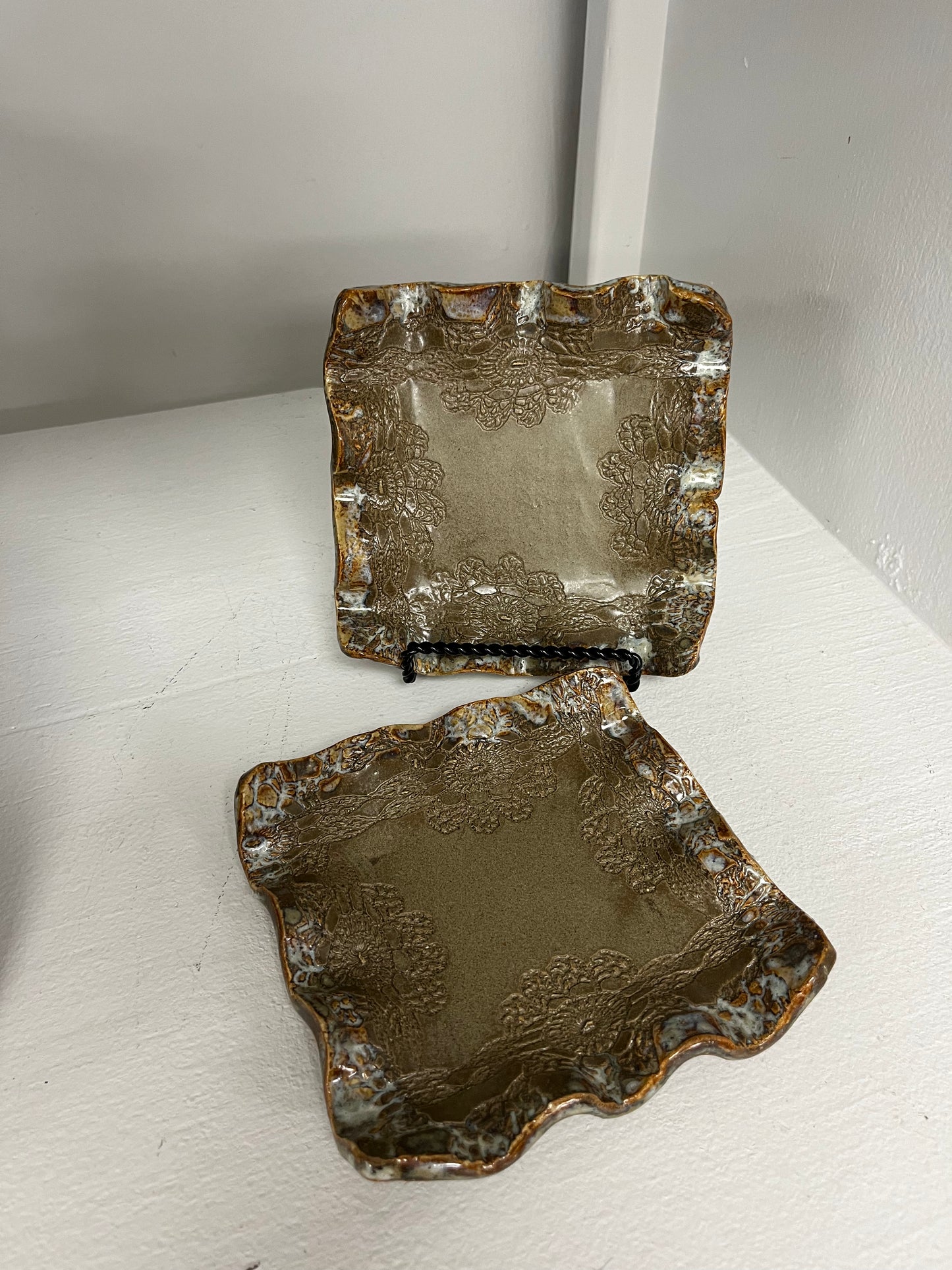 FP Square Candle Holder in Mocha