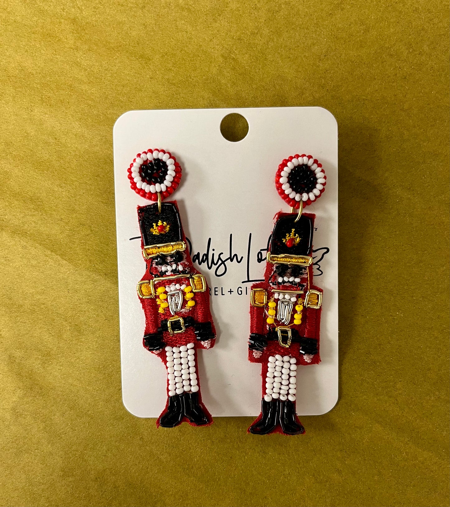 Traditional Nutcracker Beaded Earrings