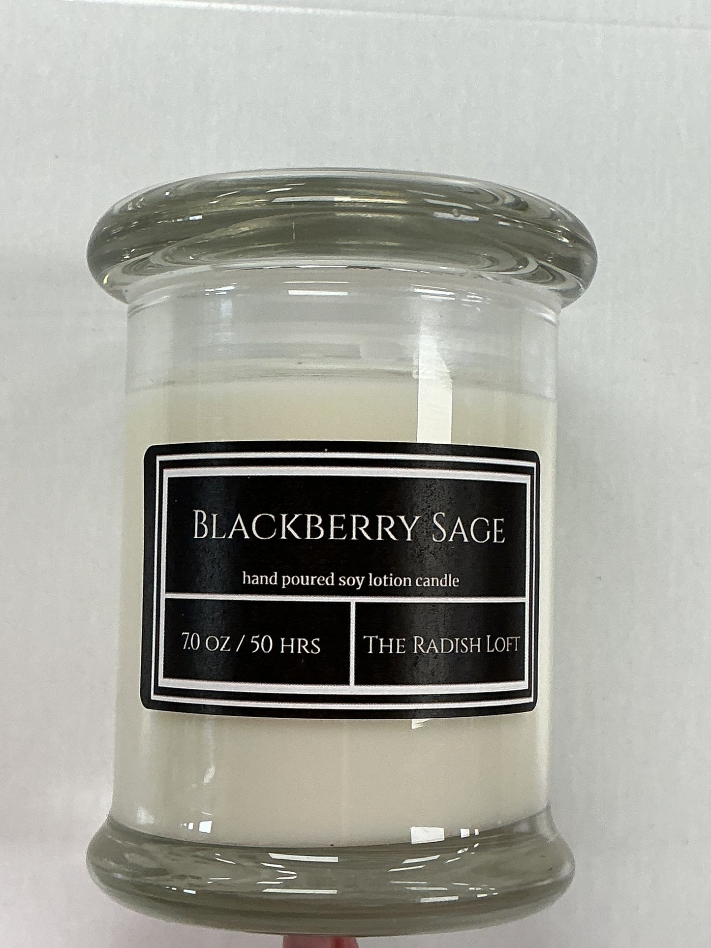 Hand poured soy lotion candle-7oz-Blackberry Sage