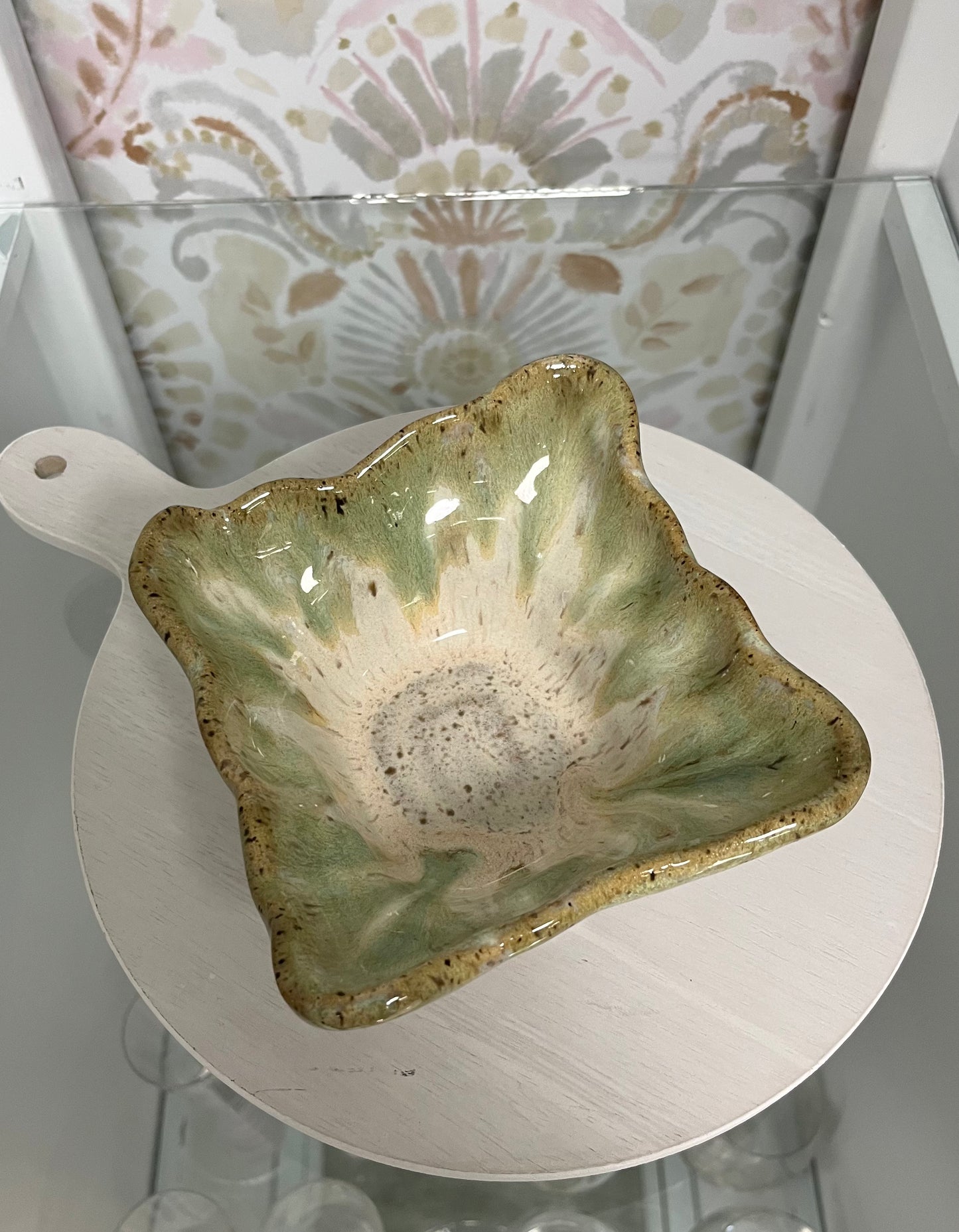 Square Snack Bowl In Matcha