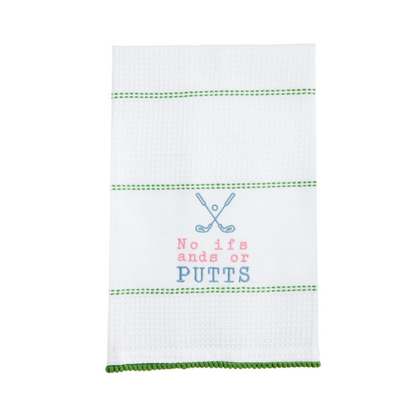 No Ifs Ands Golf Tea Towel