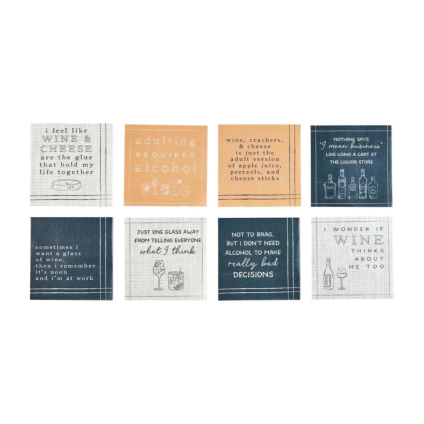 "Sometimes..." Cocktail Napkins